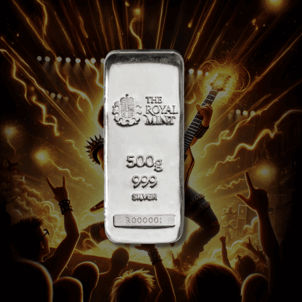 500g Silver Bullion Cast Bar Or £375 Cash