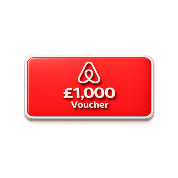 £1,000 AirBnB Voucher Or £1,000 Cash