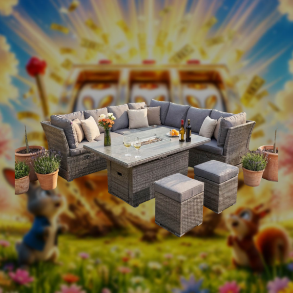 New Hampshire Fire Pit Garden Furniture Set Or £1,125 Cash