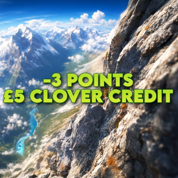 -3 Points | £5 Clover Credit