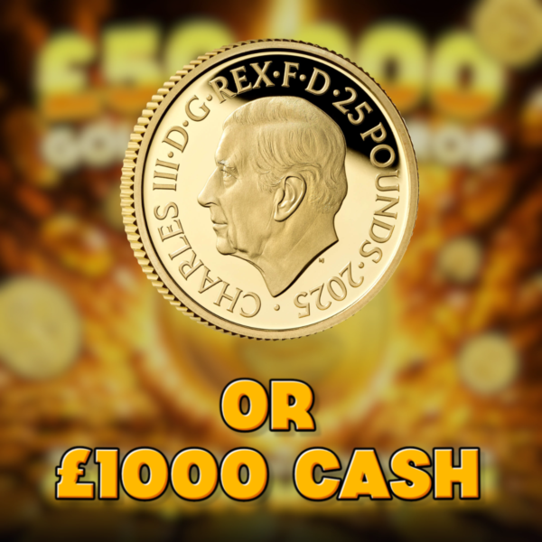 2025 1/4oz Gold Proof Coin Or £1,000 Cash
