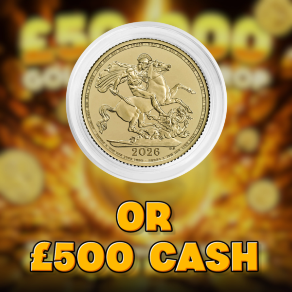 The Sovereign 2026 Gold Coin Or £500 Cash