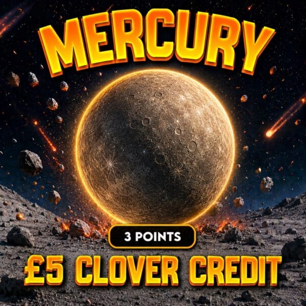 Mercury | 3 points | £5 Clover Credit