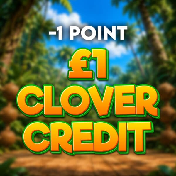 -1 point | £1 Clover Credit
