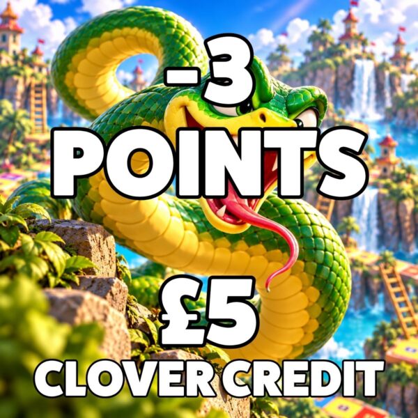 Snake | -3 points | £5 Clover Credit