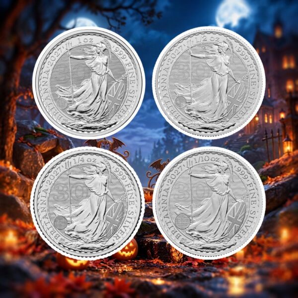 Britannia Silver Coin Bundle 2027 Or £100 Cash