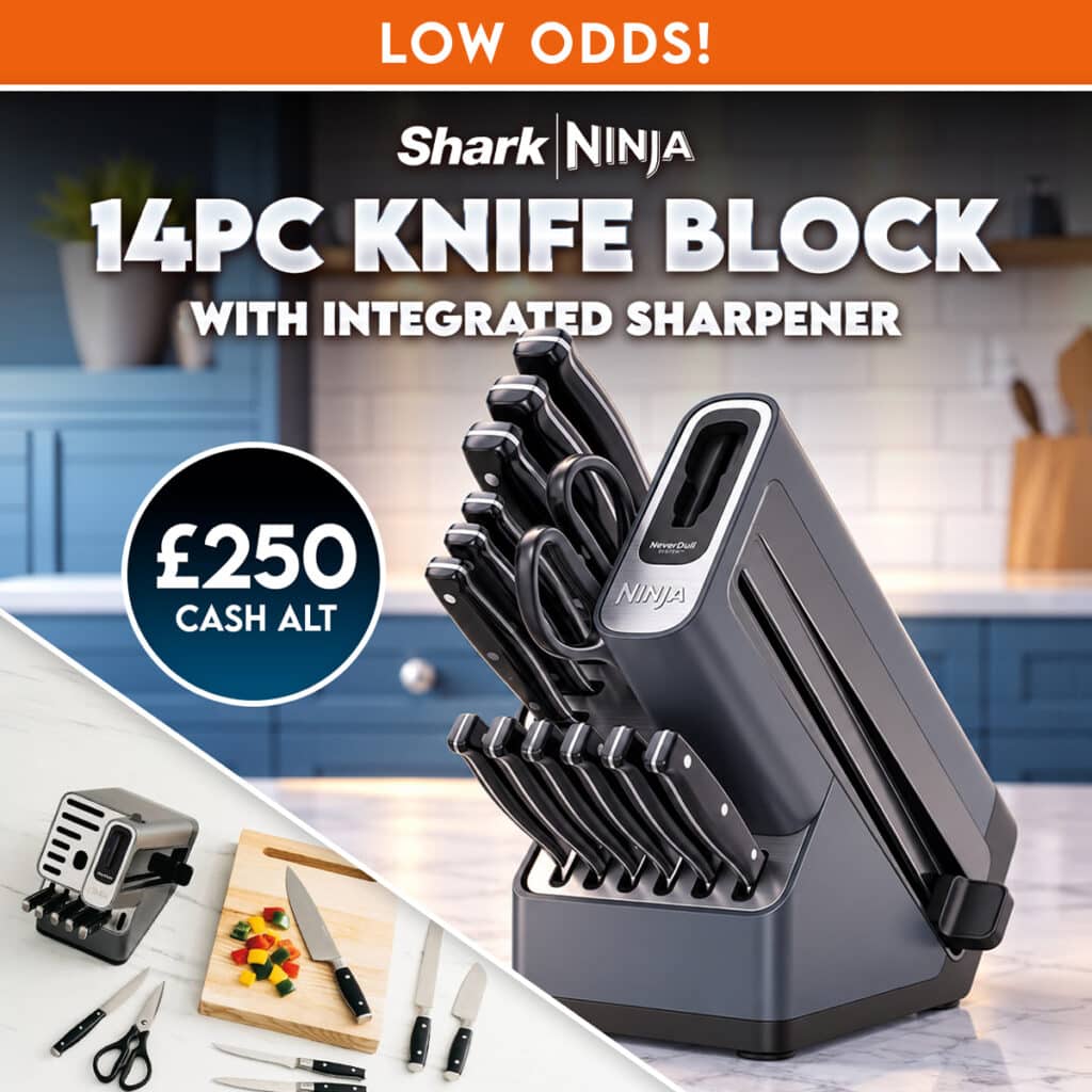 Ninja Foodie Staysharp 14pc Deluxe Knife Set & Block Or £250 Cash
