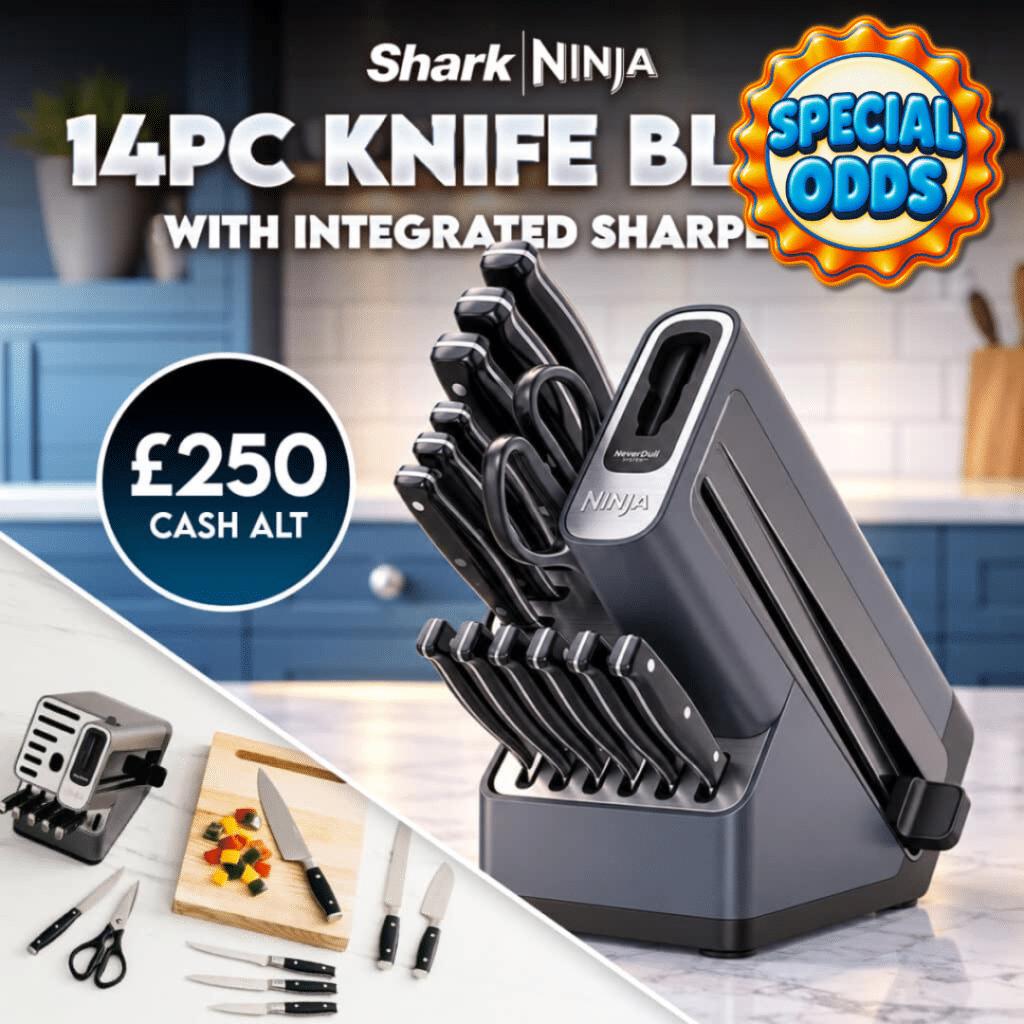 Ninja Foodie Staysharp 14pc Deluxe Knife Set & Block Or £250 Cash