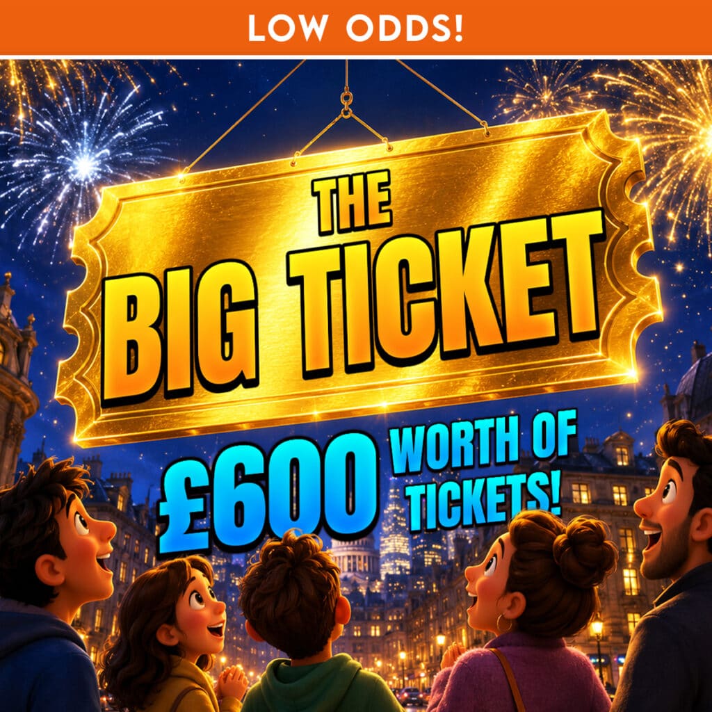The Big Ticket - £600 Worth of Instant Win Tickets